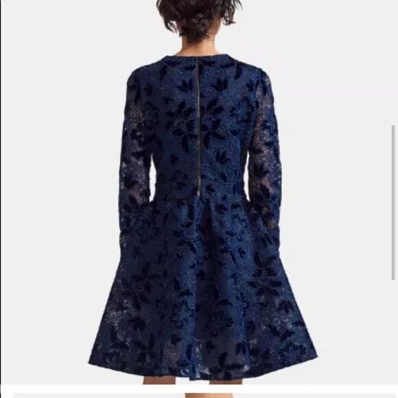 💛 Maje Skater Style Dress in Navy - Picture 5 of 11